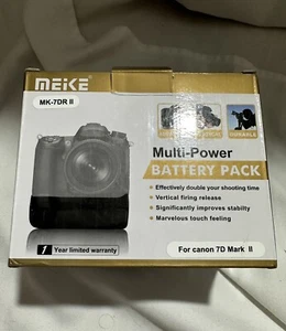 Meike MK-7dR II Pro Battery Grip for Canon 7d Mark II 100 Meter Remote A1 - Picture 1 of 9