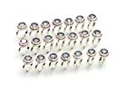 Wholesale 21pc 925 Solid Sterling Silver Faceted Mystic Topaz Ring Lot J986