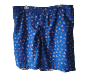 Robert Graham Men's Swim Trunks Creatures Size 42 Classic Fit Cobalt Shorts - Picture 1 of 7