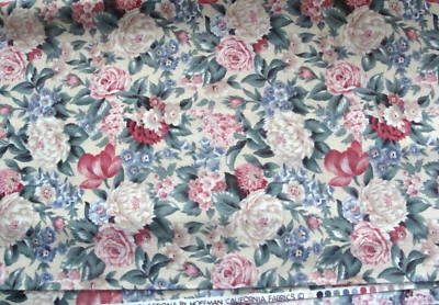 Tela Hoffman CA de algodón floral multicolor Coventry Collection - 20x44" Foto 1 de 3