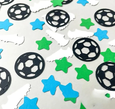 100PCS Soccer Confetti, Sports Theme Birthday Party Decoration, Football Baby Sh - Image 1 of 3