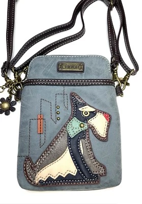 CHALA Dog Crossbody Cellphone Pouch Adjustable Straps Vegan - Image 1 of 4
