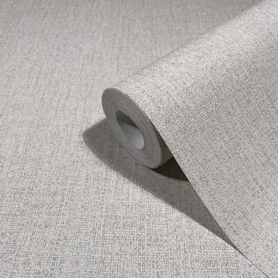 Wallpaper Grey Beige Plain Modern for Living Room Bedroom 10.05 x 0.53m - Image 1 of 4