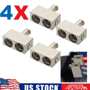4x Car Audio Power/Ground Dual 1/0 Gauge To 1/0 Gauge Offset Amp Input Reducers - Picture 1 of 7