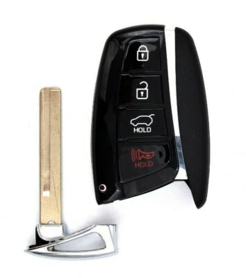 New Replacement Hyundai Santa Fe Remote Smart Key Fob Shell Case Blank Blade - Image 1 of 3