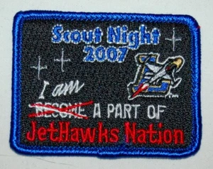 Parche DE COLECCIÓN SCOUT NIGHTS JetHawks Nation PARCHE RARO - Imagen 1 de 2