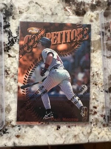 1997 TOPPS FINEST COMPETITORS CARD WITH COATING MINNESOTA TWINS PAUL MOLITOR 181 - Picture 1 of 1