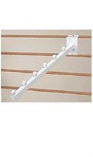 10 Slatwall Waterfall Faceouts White 6 Ball Cascading Retail 1" Square Tube