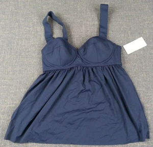 NEW NWT Michael Kors Size Medium Navy Blue Swim Suit Tankini - Picture 1 of 7