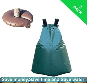 2 Pack - Tree Watering Bag and Ring, Slow Release, Drip Irrigation, PVC Material - Picture 1 of 8
