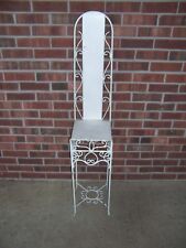 Vintage Metal High Back Plant Stand