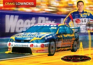 Tarjeta Ford Falcon V8 Supercards Weet-Bix 2005 - Craig Lowndes - Imagen 1 de 3