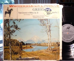 SHRINK WHITEHALL WH 20002 GRIEG Piano Concerto , VIENNA FESTIVAL ORCH ADLER - Picture 1 of 2