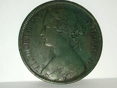 1863 One Penny Coin Queen Victoria Great Britain in Superb Condition - Image 1 of 4