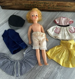 Vintage Ideal Pepper Puppe mit Kleidung Tammys kleine Schwester Sommersprossen (3a) - Bild 1 von 6