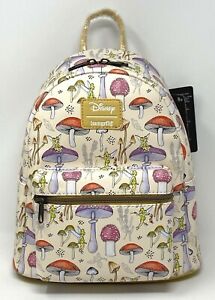 NWT! EXCLUSIVE Loungefly Disney Peter Pan TINKER BELL Mushrooms Mini Backpack