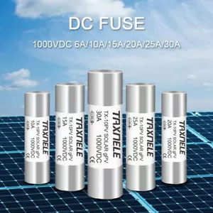 Fusibles de CC de 1000 V circuito fotovoltaico de alto voltaje 10*38 mm 6 10 15 20 25 30a - Imagen 1 de 12