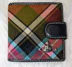 Vivienne Westwood Orb Bifold Wallet Plaid cloth leather Italy *see description*