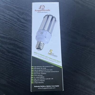 54 Watt LED Corn Bulb -Aries III Series - 7,200 Lumens -3000K - Mogul E39 Base-  - Image 1 of 4