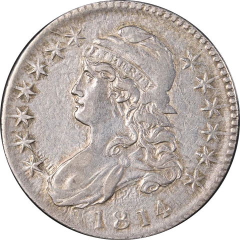 1814 Bust Half Dollar Nice XF/AU 0-106a R.4 Great Eye Appeal Nice Strike Cover