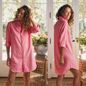 Frank & Eileen Mary Denim Sz XL 100% Cotton Shirt Dress - Picture 1 of 14