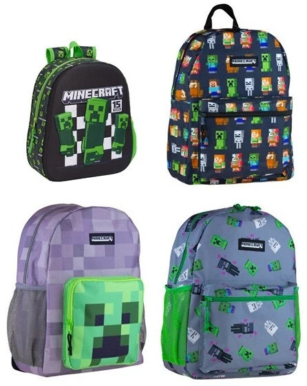 Zaino scuola Minecraft: scegli modello: prodotto merchandise ufficiale con licenza - Immagine 1 di 1