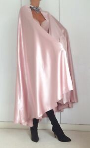 Gorgeous Blush Pink Sumptuous Heavy Satin Cloak / Cape size M