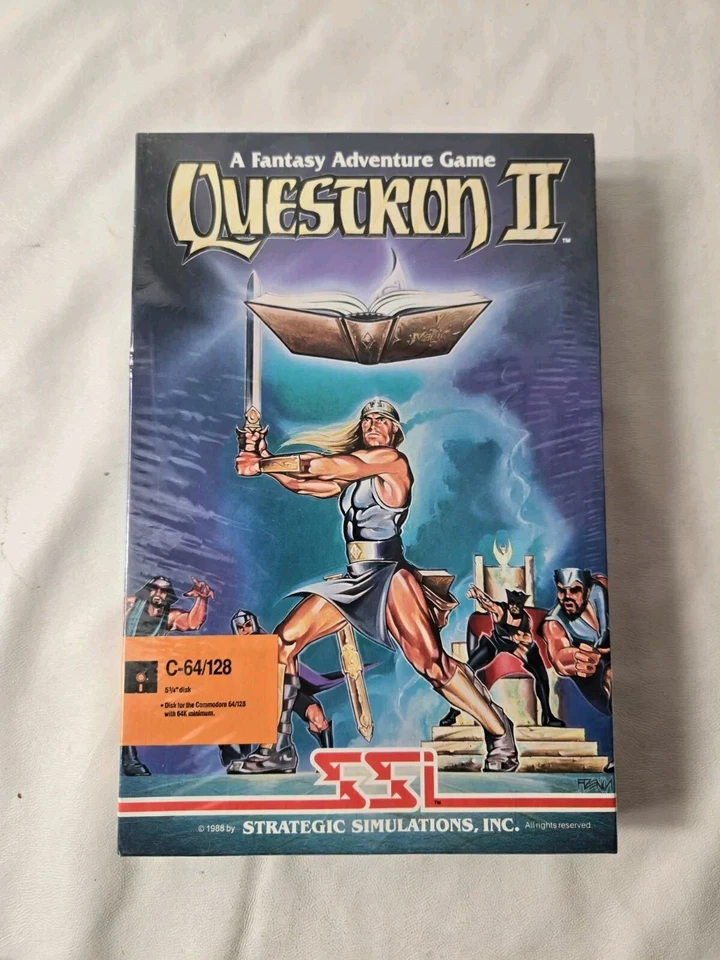 Questron 2 Commodore 64 Video Game Fantasy Adventure by SSI 1988 NEW SEALED vtg  - Image 1 of 3