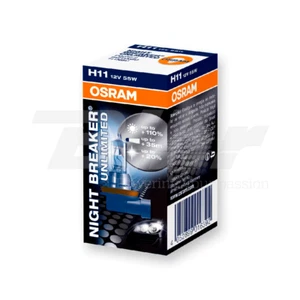 OSRAM LAMPADINA SINGOLA H11 (1pz) 12V 55W NIGHT BREAKER UNLIMITED - Picture 1 of 1