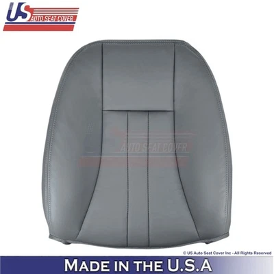 2004-2007 For Chrysler Town & Country Leatherette Driver Top Seat Cover Med Gray - Image 1 of 4