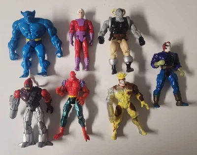 Lote de figuras de acción vintage Toy Biz X-Men Marvel 1994-1995 (7) ¡con envío rápido! Foto 1 de 4