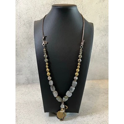 Collar etéreo Silpada piedras preciosas pirita labradorita encanto cristal de Swarovski Foto 1 de 4