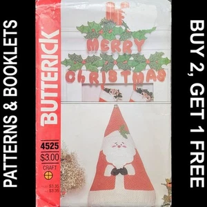 Vintage Butterick Christmas Centerpiece & Wall Hanging Pattern #4525 OS CUT - Picture 1 of 7