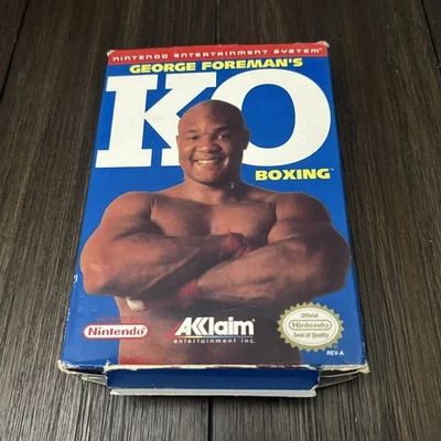 George Foreman's KO Boxing (Nintendo, 1992) w/ Sleeve & Box - No Poster. - Image 1 of 4