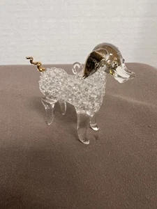 Perro (?) Adorno miniatura animal de cristal coleccionable - Imagen 1 de 8