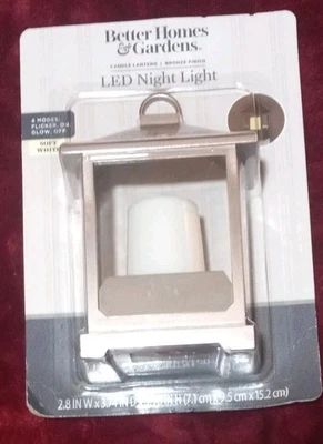 Better Homes & Gardens Linterna LED Luz Nocturna Vela Parpadeante Blanca Suave Foto 1 de 3