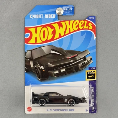 Hot Wheels K.I.T.T. Tiempo de pantalla Super Pursuit Mode Knight Rider KITT HW 7/10 Foto 1 de 4