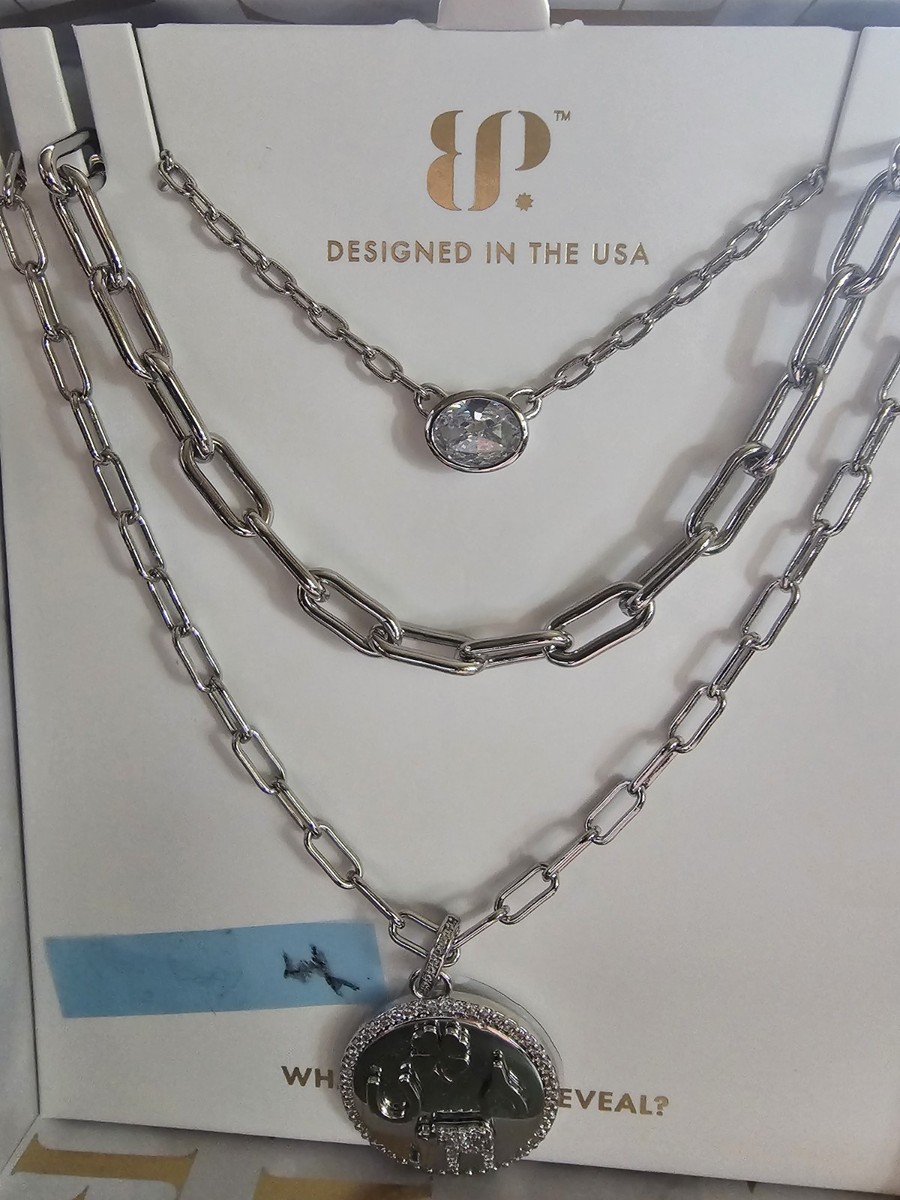 ◆STONEHENgE◆ silver cubic necklace SC24B08E StoneHenge Silver Necklace SC1446 Silver925 Rose Gold Plated