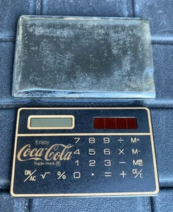 Calculadora solar vintage 89 tamaño tarjeta de crédito billetera bolsillo viaje - Imagen 1 de 8