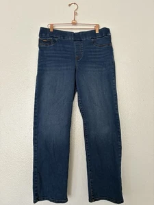 Pantalones de mezclilla para mujer Nine West talla 12 azul cintura elástica Heidi pierna recta - Imagen 1 de 8