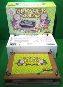 Prensa de flores de madera vintage con lanzas para manualidades y artesanías - Imagen 1 de 5