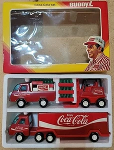 Buddy L Coca Cola Set 681F Vtg 1979 Delivery Truck Forklift Tractor Trailer New - Picture 1 of 9