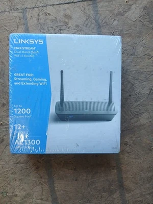 Brand New In Box Never Opened Linksys Max-stream Dual Band Mesh WiFi 5 Router. - Image 1 of 4