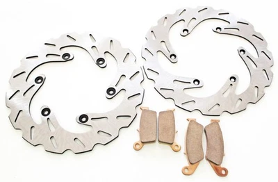 Yamaha YZ125 2002 disco rotor de freno delantero y trasero RipTide y pastillas de freno Foto 1 de 4