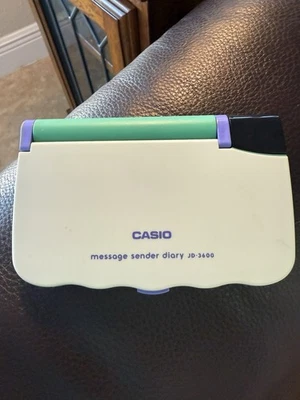Organizador electrónico de colección Casio JD-3600 remitente de mensajes diario probado funciona Foto 1 de 3