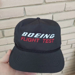 Vintage Boeing Flight Test Snapback Hat Men's Embroidered - Picture 1 of 4
