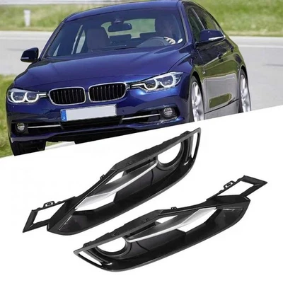 Se adapta a 12-15 BMW F30 320i 328i 335i parachoques delantero luz antiniebla bisel rejilla cubierta embellecedor Foto 1 de 4