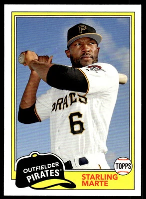 2018 Topps Archives #208 Starling Marte Pittsburgh Pirates Baseball - Image 1 of 2