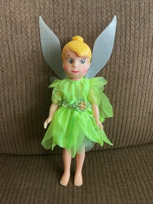 Muñeca Tinker Bell de los años 50, aproximadamente 11,5 pulgadas de alto (13,5 pulgadas de alto con alas) Foto 1 de 4