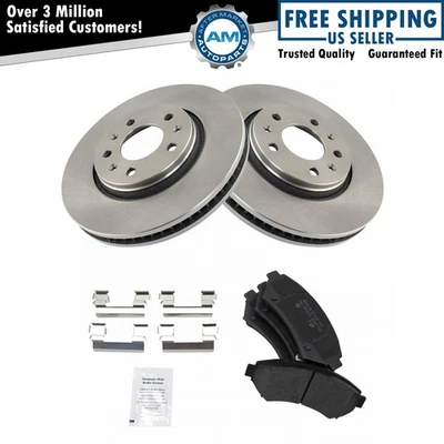 Комплект передних полуметаллических тормозных колодок и ротора для Cadillac Seville 2003 года - Изображение 1 из 4